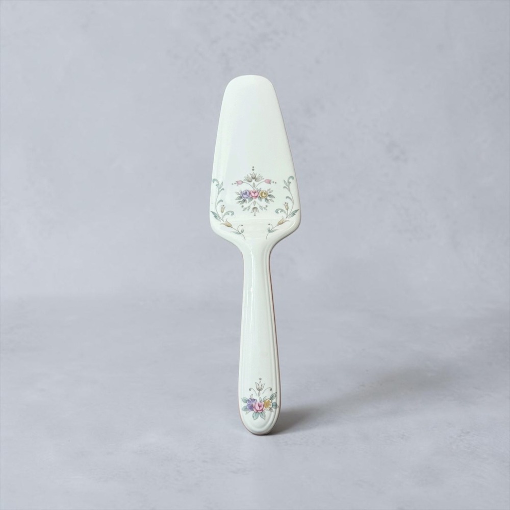 Christopher Stuart Spring Crest Y1013 Bone China Cake Server Floral Pie Lifter